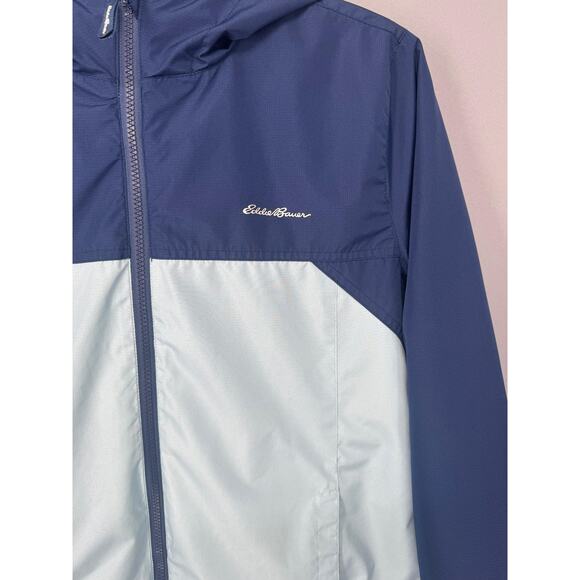 Eddie Bauer 3-in-1 Jacket Kids XL 16 Blue Hooded Fleece Lined Ripstop Outdoor - Picture 5 of 15